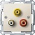 Аудио-розетка MERTEN SYSTEM M, бежевый MTN4351-0344 Schneider Electric