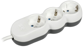 Удлинитель У03 3 места 2P+PE/5м 3х1,5мм2 16А/250В UNO WYP53-16-03-05-Z IEK