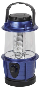 Фонарь светодиодный кемпинговый KB-101 12LED элементы питания 3хAA (не в компл.) син. металлик Б0054482 Трофи