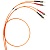 Шнур оптоволоконный OM 2 - многомодовый - ST/ST - длина 1 м 033080 Legrand