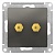 Аудио-розетка ATLASDESIGN, сталь ATN000987 Schneider Electric