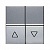 Выключатель для жалюзи 2-клавишный кнопочный ZENIT, серебристый N2244 PL ABB