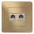 Розетка 2xRJ11+RJ45 Cat.5 BLANCA, титан BLNIS045114 Schneider Electric