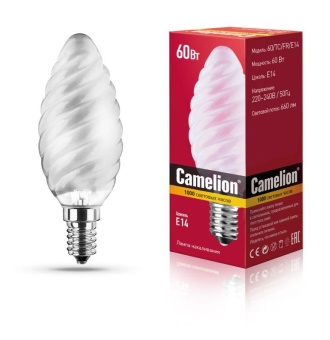 Лампа накаливания MIC TC FR 60Вт E14