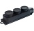 Розетка наружной установки 3х2Р+РЕ 1х16А 220v каучук 106-0400-0101/101 Lezard