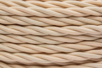 Провод ретро 2х1.5 матов. зол./песочн. (уп.20м) | код B1-424-719-20 | Bironi