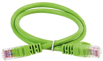 ITK Коммутационный шнур (патч-корд) кат.5E UTP LSZH 5м зеленый PC02-C5EUL-5M IEK