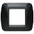 Рамка 1 пост LIVING LIGHT, черный L4802NR Bticino