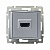 Розетка HDMI VALENA CLASSIC, алюминий 770285 Legrand