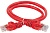 ITK Коммутационный шнур (патч-корд) кат.6 UTP PVC 15м красный PC04-C6U-15M IEK