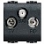 Розетка TV-FM-SAT LIVING LIGHT, оконечная, антрацит L4210D Bticino