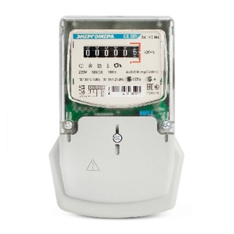 Счетчик электроэнергии CE101 S6 145 однофазный однотарифный, 5(60), кл.точ. 1.0, Щ, ЖКИ Мск 101001003009470 Энергомера