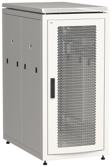 ITK Шкаф сетевой напольный 19" LINEA N 28U 600х1000мм перфорированные двери серый LN35-28U61-PP IEK