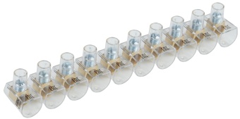 Зажим винтовой концевой изолированный КЗВИ 16мм2 (10x1) UZVK-16-10 IEK