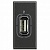 Розетка 1xUSB AXOLUTE, антрацит HS4285 Bticino