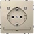 Розетка MERTEN D-LIFE, скрытый монтаж, с заземлением, песочный MTN2304-6033 Schneider Electric