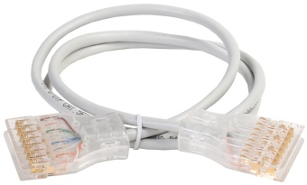 ITK Патч-корд 110-110 4 пары кат.5E 2м серый PC01-110-4P2M IEK
