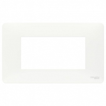 Рамка 4 модуля UNICA MODULAR, горизонтальная, белый NU210418 Schneider Electric