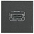 Розетка HDMI AXOLUTE, антрацит HS4284 Bticino
