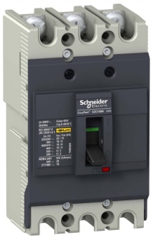 Автоматический выключатель EZC100 18 кА/380 В 3П3T 50 A EZC100N3050 Schneider Electric