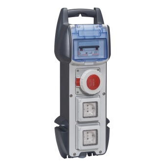 Переносной щиток - P17 Tempra Pro - IP 55 - 3 розетки 2К+З - 16 А 058945 Legrand
