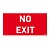 Самоклеящаяся информационная табличка 100х200 мм "NO EXIT" 661688 Legrand