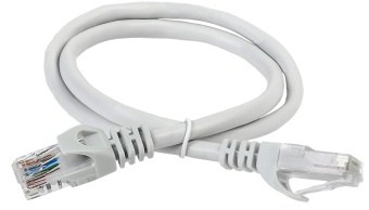 ITK Коммутационный шнур (патч-корд) кат.6 UTP PVC 7м серый PC01-C6U-7M IEK
