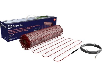 Комплект "Теплый пол с терморегулятором" мат. двужил. 150Вт/кв.м 150Вт 1.5кв.м 225Вт ECO Mat EEM 2-150-1.5 НС-1145967 Electrolux