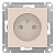 Розетка ATLASDESIGN, скрытый монтаж, со шторками, бежевый ATN000249 Schneider Electric