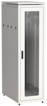 ITK LINEA N Шкаф напольный сетевой 19" 47U 800х1000мм стеклянная передняя дверь задняя металлическая серый LN35-47U81-GM IEK