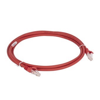 Шнур коммутационный RJ 45 - категория 6a - U/UTP - LSZH - неэкранированный - 2 м - красный 051879 Legrand