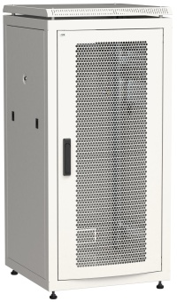 ITK Шкаф сетевой напольный 19" LINEA N 24U 600х800мм перфорированная передняя дверь серый LN35-24U68-P IEK