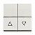 Выключатель для жалюзи 2-клавишный кнопочный ZENIT, альпийский белый N2244 BL ABB