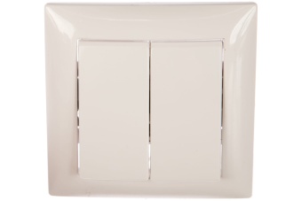 Выключатель 2-кл. СП Селена 10А IP20 С510-379 бел. Кунцево 8103