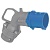 Угловая вилка Hypra - IP 44 - 3К+Н+З - 16 А - пластик 052064 Legrand