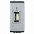 Розетка 1xUSB LIVING LIGHT, алюминий NT4285 Bticino