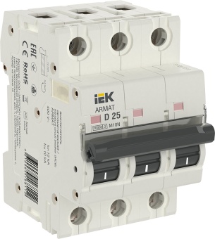 ARMAT Автоматический выключатель M10N 3P D 25А AR-M10N-3-D025 IEK
