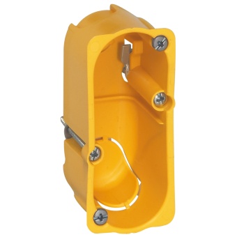 Коробка одноместная - Программа Batibox - для сухих перегородок - для механизмов Celiane/Mosaic - 1 модуль - глубина 40 080040 Legrand