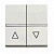 Выключатель для жалюзи 2-клавишный кнопочный ZENIT, альпийский белый N2244.1 BL ABB