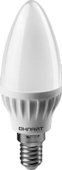 Лампа светодиодная 61 128 OLL-C37-8-230-6.5K-E14-FR 61128 ОНЛАЙТ
