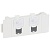 Розетка 2хRJ 45 - Программа Mosaic - категория 5е - FTP с механизмом быстрого подключения - 4 модуля - белый 076542 Legrand