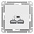 Розетка 2xUSB ATLASDESIGN, белый ATN000133 Schneider Electric