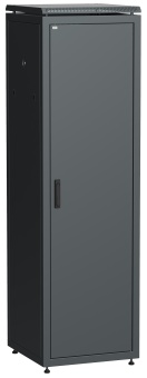 ITK Шкаф сетевой напольный 19" LINEA N 33U 600х800мм металлическая передняя дверь черный LN05-33U68-M IEK