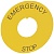 Osmoz этикетка, круг 60мм желтый, "EMERGENCY STOP" надпись 024176 Legrand
