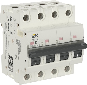 ARMAT Автоматический выключатель M10N 4P C 3А AR-M10N-4-C003 IEK