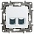 Розетка компьютерная 2xRJ45 Cat.5 ETIKA, белый 672255 Legrand