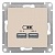 Розетка 2xUSB ATLASDESIGN, бежевый ATN000233 Schneider Electric