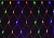 LIGHTING Гирлянда сеть 1,5х1,5м 160 светодиодов RGB IP20 прозрачный шнур 3м 230В контроллер 8 сцен LGDB410-3-160-L1-T-S-44 IEK