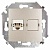 Розетка телефонная 1xRJ11 15, шампань 1591480-034 Simon