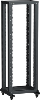 ITK LINEA F Стойка двухрамная на роликах 33U 600х600мм черная LF05-33U66-2RM IEK